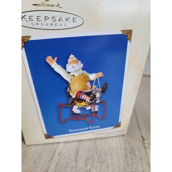 Hallmark 2003 Toymaker Santa ornament Xmas - Picture 6 of 6